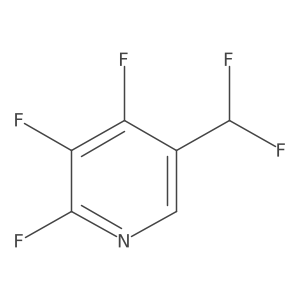 5-(Difluoromethyl)-2,3,4-trifluoropyridine结构式