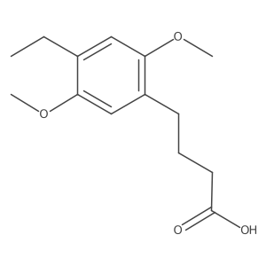 4-Ethyl-2,5-dimethoxybenzenebutanoic acid结构式