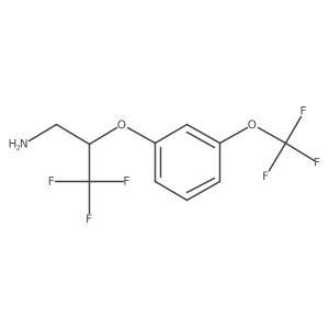 3,3,3-Trifluoro-2-(3-trifluoromethoxy-phenoxy)-propylamine结构式
