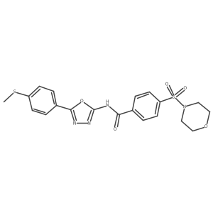 N-(5-(4-(methylthio)phenyl)-1,3,4-oxadiazol-2-yl)-4-(morpholinosulfonyl)benzamide Structure