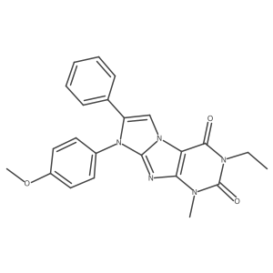3-ethyl-8-(4-methoxyphenyl)-1-methyl-7-phenyl-1H-imidazo[2,1-f]purine-2,4(3H,8H)-dione Structure