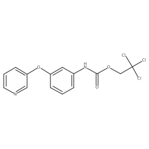 2,2,2-Trichloroethyl-3-(pyridin-3-yloxy)phenylcarbamate Structure