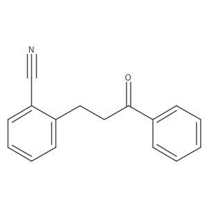 2-(3-Oxo-3-phenylpropyl)benzonitrile Structure