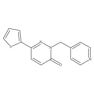 2-(pyridin-4-ylmethyl)-6-(thiophen-2-yl)pyridazin-3(2H)-one Structure