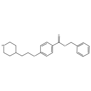 Benzyl 4-(2-piperidin-4-yl-ethoxy)-benzoate Structure
