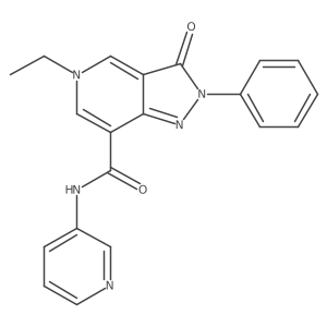 5-ethyl-3-oxo-2-phenyl-N-(pyridin-3-yl)-3,5-dihydro-2H-pyrazolo[4,3-c]pyridine-7-carboxamide Structure