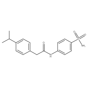 2-(4-isopropylphenyl)-N-(4-sulfamoylphenyl)acetamide Structure