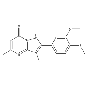 2-(3,4-Dimethoxyphenyl)-3,5-dimethylpyrazolo[1,5-a]pyrimidin-7-ol结构式