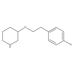 3-[2-(4-Fluorophenyl)ethoxy]piperidine Structure
