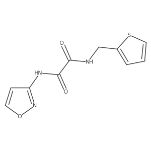 N1-(isoxazol-3-yl)-N2-(thiophen-2-ylmethyl)oxalamide结构式