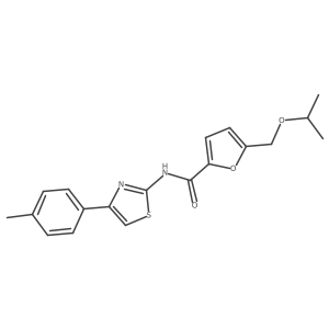 5-(isopropoxymethyl)-N-(4-(p-tolyl)thiazol-2-yl)furan-2-carboxamide Structure