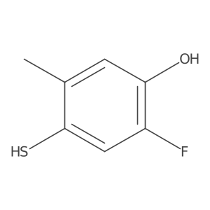 Phenol, 2-fluoro-4-mercapto-5-methyl-结构式