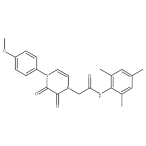 N-mesityl-2-(4-(4-methoxyphenyl)-2,3-dioxo-3,4-dihydropyrazin-1(2H)-yl)acetamide Structure