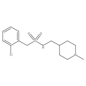 1-(2-chlorophenyl)-N-[(1-methylpiperidin-4-yl)methyl]methanesulfonamide Structure