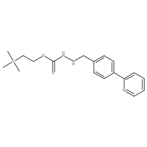 2-(Trimethylsilyl)ethyl 2-[[4-(2-pyridinyl)phenyl]methyl]hydrazinecarboxylate结构式