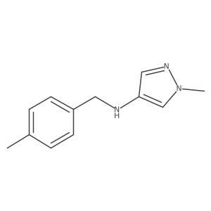 1-Methyl-N-(4-methylbenzyl)-1H-pyrazol-4-amine结构式