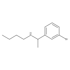 [1-(3-Bromophenyl)ethyl](butyl)amine结构式