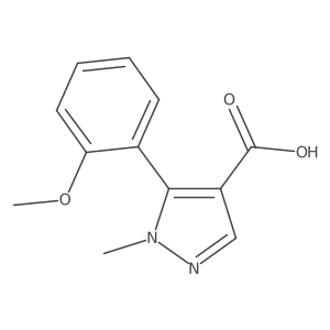 5-(2-Methoxyphenyl)-1-methyl-1h-pyrazole-4-carboxylic acid结构式