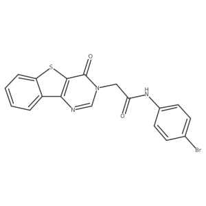 N-(4-bromophenyl)-2-(4-oxo[1]benzothieno[3,2-d]pyrimidin-3(4H)-yl)acetamide Structure