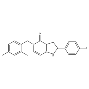 5-[(2,4-Dimethylphenyl)methyl]-2-(4-fluorophenyl)-1,2,3,3a-tetrahydropyrazolo[1,5-a]pyrazin-4-one结构式
