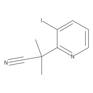 2-(3-Iodopyridin-2-yl)-2-methylpropanenitrile Structure