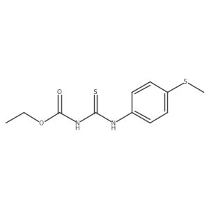 ethyl N-{[4-(methylsulfanyl)phenyl]carbamothioyl}carbamate Structure