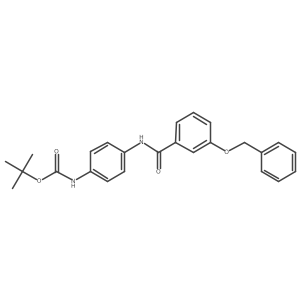 tert-butyl N-[4-[(3-phenylmethoxybenzoyl)amino]phenyl]carbamate Structure