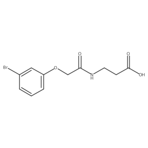 3-(2-(3-Bromophenoxy)acetamido)propanoic acid Structure