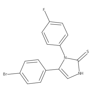 5-(4-bromophenyl)-1-(4-fluorophenyl)-1H-imidazole-2-thiol结构式