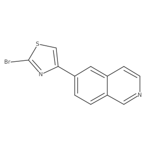 6-(2-Bromo-4-thiazolyl)isoquinoline Structure