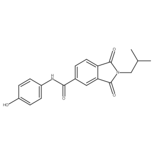 N-(4-hydroxyphenyl)-2-(2-methylpropyl)-1,3-dioxo-2,3-dihydro-1H-isoindole-5-carboxamide Structure