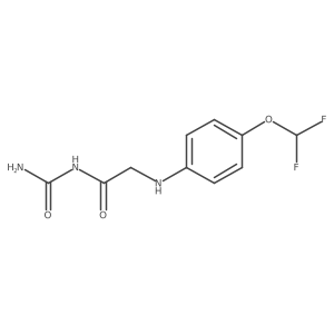 n-Carbamoyl-2-((4-(difluoromethoxy)phenyl)amino)acetamide Structure
