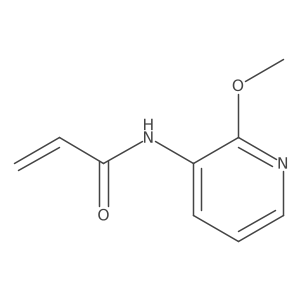 N-(2-methoxypyridin-3-yl)prop-2-enamide结构式