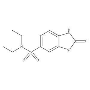 N,N-diethyl-2-oxo-2,3-dihydro-1,3-benzoxazole-6-sulfonamide结构式