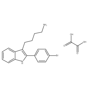 4-(2-(4-Bromophenyl)-1H-indol-3-yl)butan-1-amine oxalate结构式