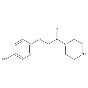 2-(4-Bromophenoxy)-1-(piperazin-1-yl)ethan-1-one Structure