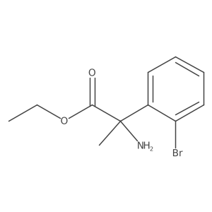 Ethyl 2-amino-2-(2-bromophenyl)propanoate Structure