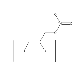 1-Propanol, 2,3-bis(1,1-dimethylethoxy)-, 1-nitrate Structure