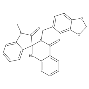 3'-(1,3-benzodioxol-5-ylmethyl)-1-methyl-1'H-spiro[indole-3,2'-quinazoline]-2,4'(1H,3'H)-dione Structure