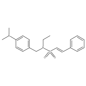 (E)-N-[[4-(dimethylamino)phenyl]methyl]-N-ethyl-2-phenylethenesulfonamide Structure