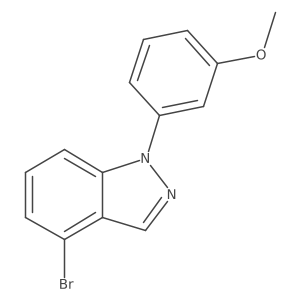 4-Bromo-1-(3-methoxyphenyl)-1H-indazole结构式