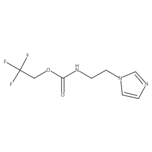 2,2,2-trifluoroethyl N-[2-(1H-imidazol-1-yl)ethyl]carbamate Structure