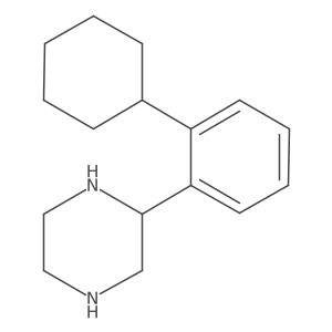 (2R)-2-(2-Cyclohexylphenyl)piperazine结构式
