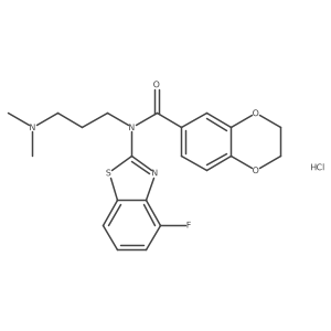 N-(3-(dimethylamino)propyl)-N-(4-fluorobenzo[d]thiazol-2-yl)-2,3-dihydrobenzo[b][1,4]dioxine-6-carboxamide hydrochloride Structure
