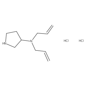 N,N-Diallyl-3-pyrrolidinamine dihydrochloride结构式