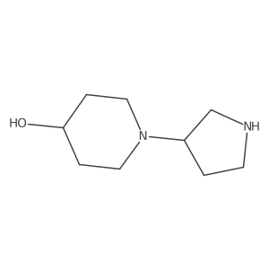 1-Pyrrolidin-3-ylpiperidin-4-ol Structure