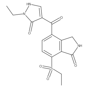 1h-Isoindol-1-one,4-[(1-ethyl-5-hydroxy-1h-pyrazol-4-yl)carbonyl]-7-(ethylsulfonyl)-2,3-dihydro- Structure
