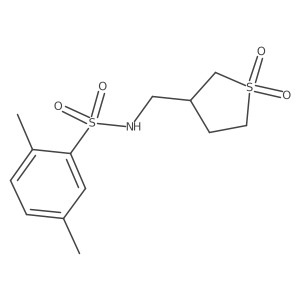 N-[(1,1-dioxo-1lambda6-thiolan-3-yl)methyl]-2,5-dimethylbenzene-1-sulfonamide结构式
