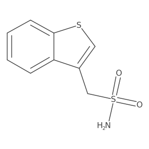 benzothiophen-3-ylmethanesulfonamide结构式