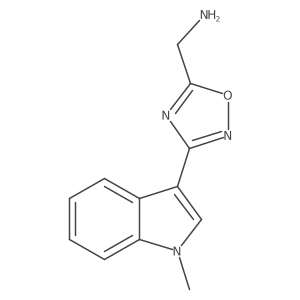 [3-(1-Methylindol-3-yl)-1,2,4-oxadiazol-5-yl]methanamine Structure